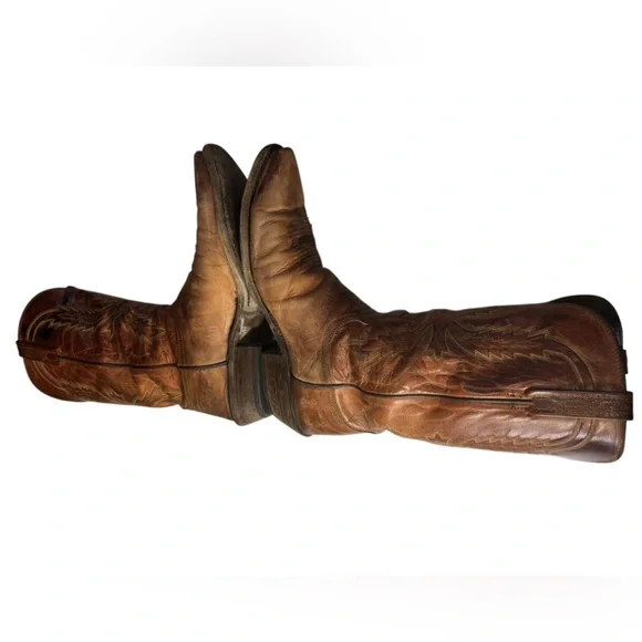 Vintage Lucchese N1547.54 Crayton Mad Dog Snip Toe Men’s 10 EE Cowboy Boots - Picture 12 of 16